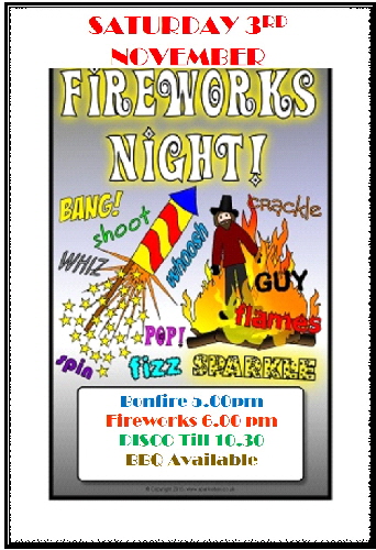 Bonfire night 3rd nov