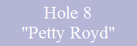 Hole 8
"Petty Royd"