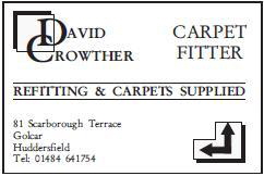 D Crowther Carpet Fitter